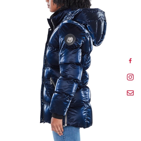 BN Woodpecker Womens Bumnester 3/4 Coat- All Wet Navy - Picture 3 of 4